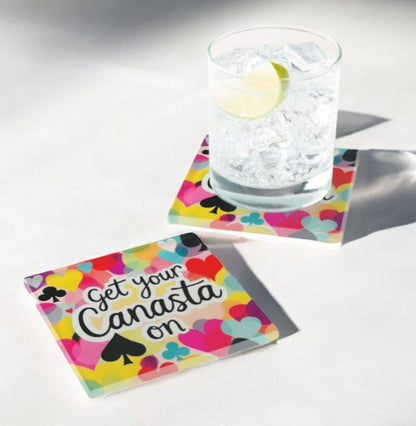 Canasta Coaster Set