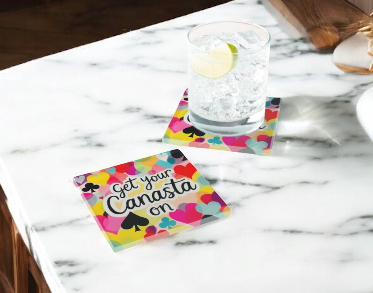Canasta Coaster Set