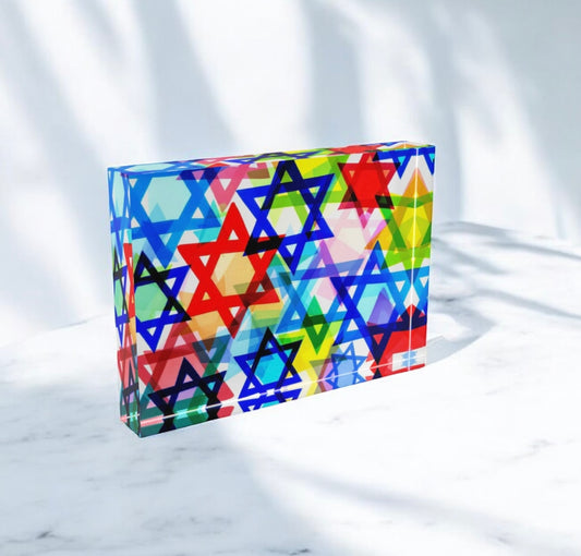 Star Of David Art Crystal Block