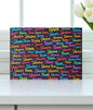 Shana Tova Glass Cutting Board Challah Board