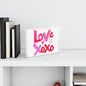 Love Is Love Crystal Block Table Decor