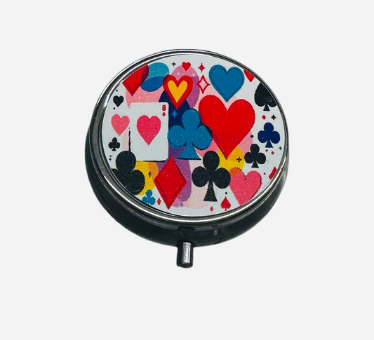 Card Symbols Art Pill Case