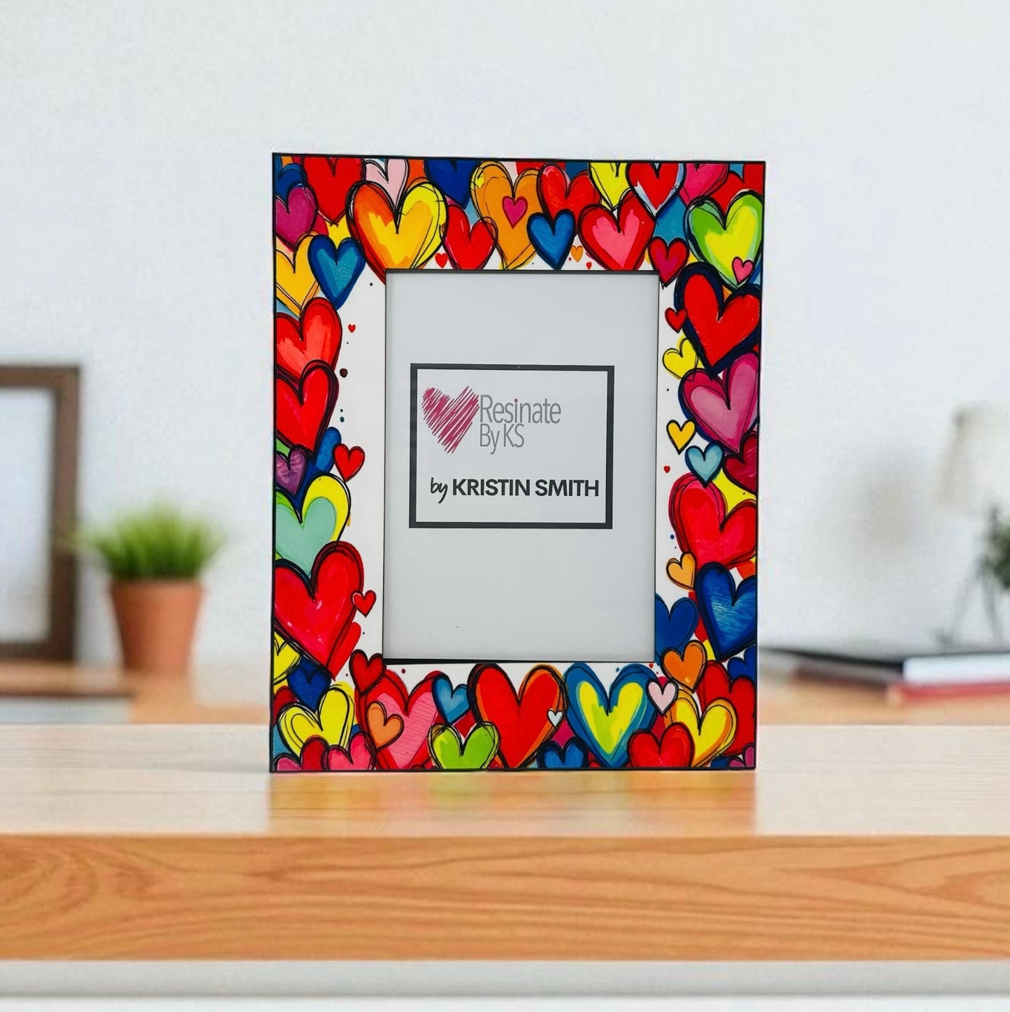 Modern Hearts Picture Frame