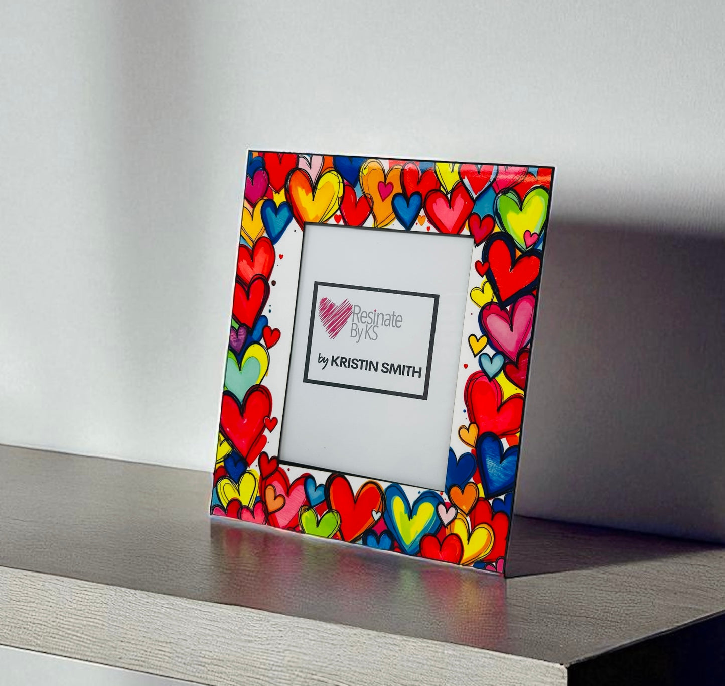 Modern Hearts Picture Frame