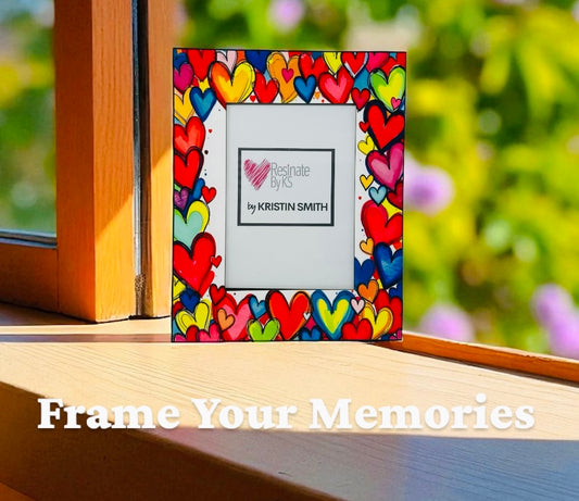 Modern Hearts Picture Frame