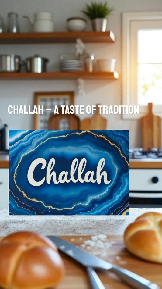 Challah Agate Cutting Board Serving Platter