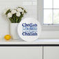 Challah Board Glass Cutting Board Serving Platter