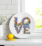 Love Butterfly Glass Cutting Board Serving Platter