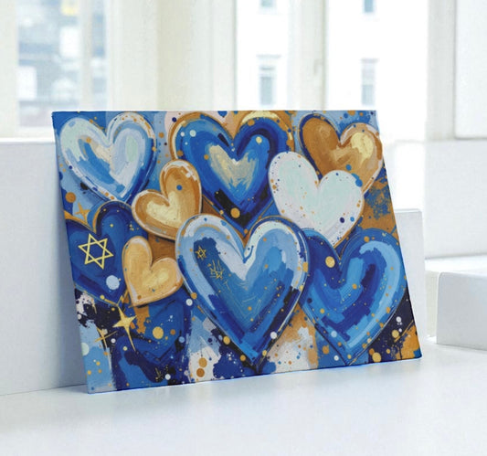 Hanukkah Hearts Cutting Board