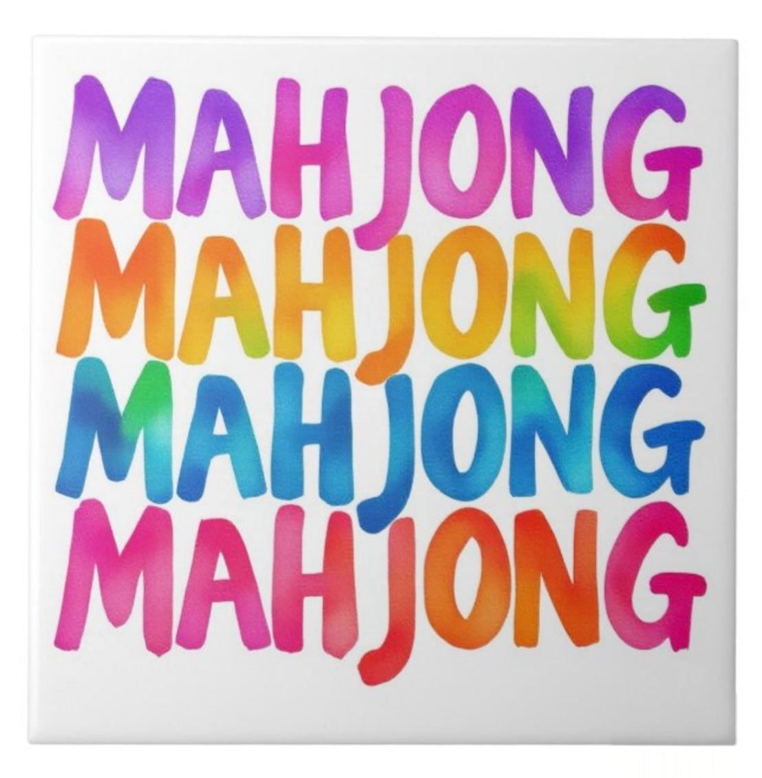 Mahjong Glass Coaster Set