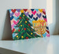 Chrismukkah Hanukkah Christmas Hearts Cutting Board Serving Platter