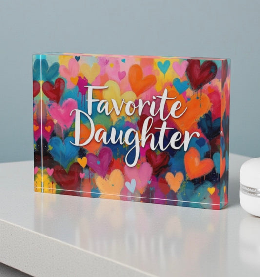 Favorite Daughter Crystal Block