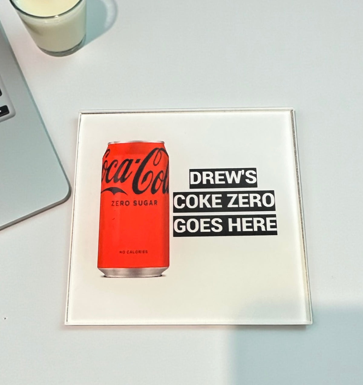 Personalized Coke Zero Soda Coaster