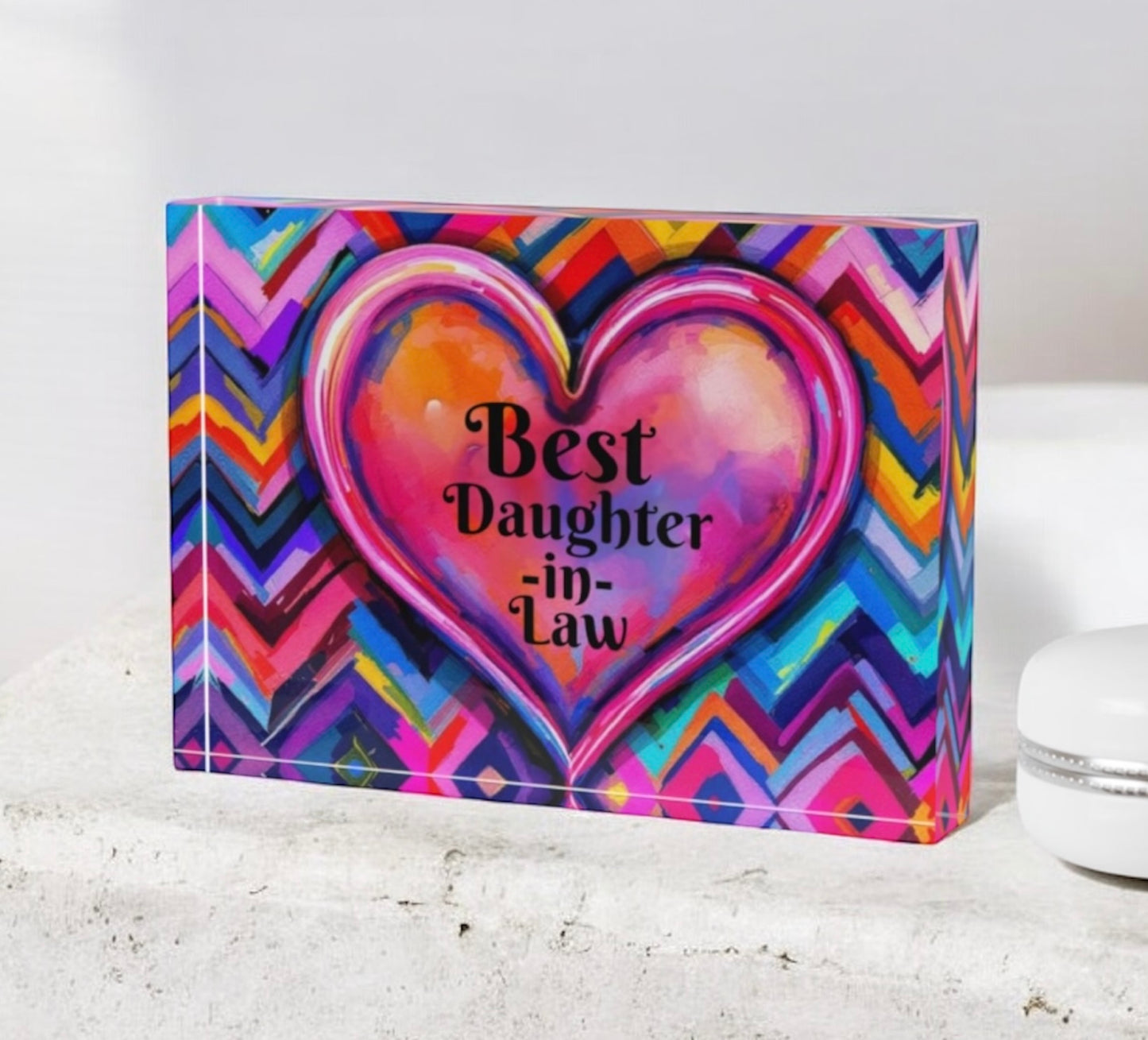 Best Daughter In Law Crystal Block