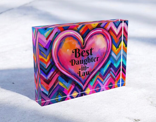 Best Daughter In Law Crystal Block