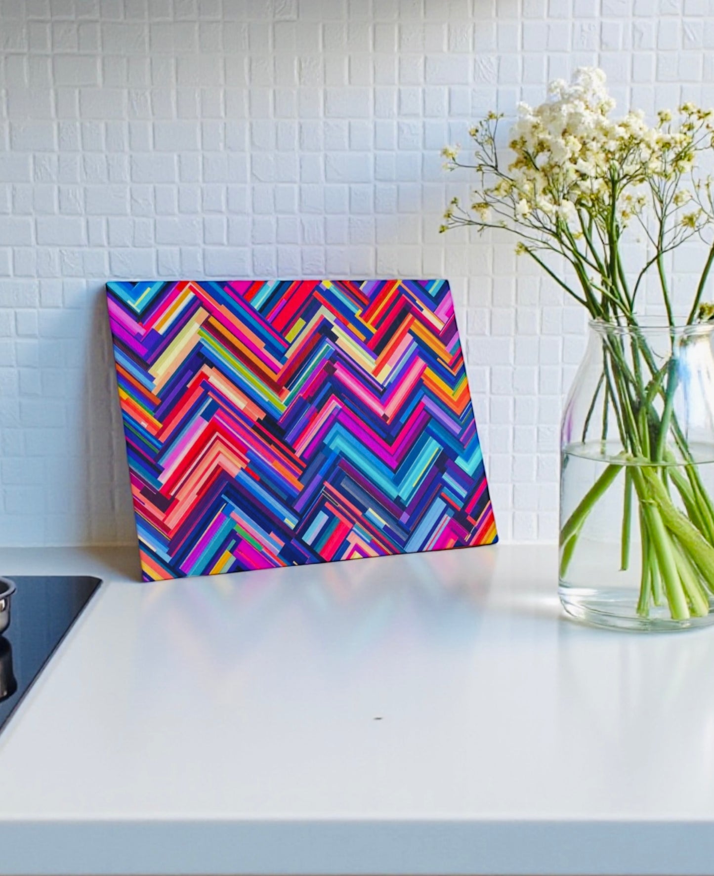 Colorful Chevron Cutting Board