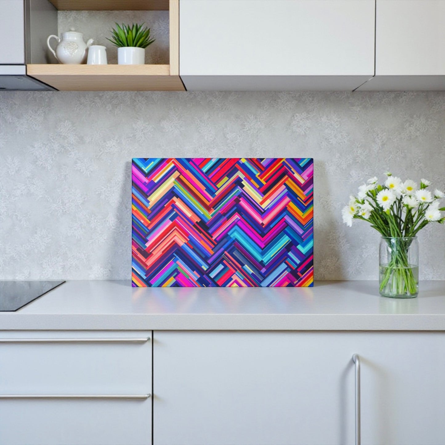 Colorful Chevron Cutting Board