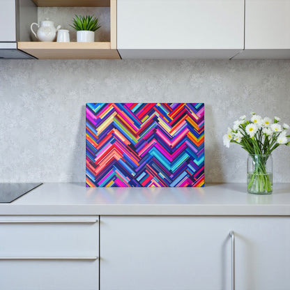 Colorful Chevron Cutting Board