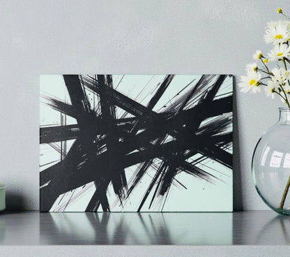 Abstract Black White Cutting Board