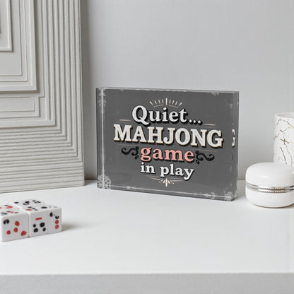 Quiet Mahjong Fame In Play Crystal Block