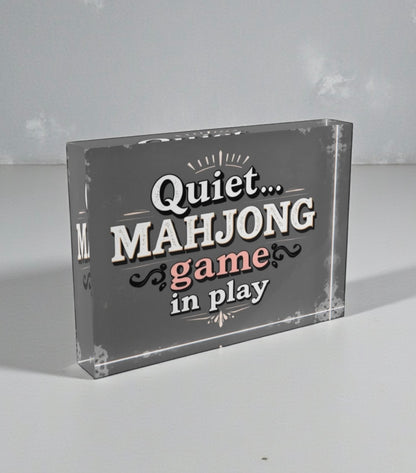 Quiet Mahjong Fame In Play Crystal Block
