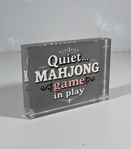 Quiet Mahjong Fame In Play Crystal Block
