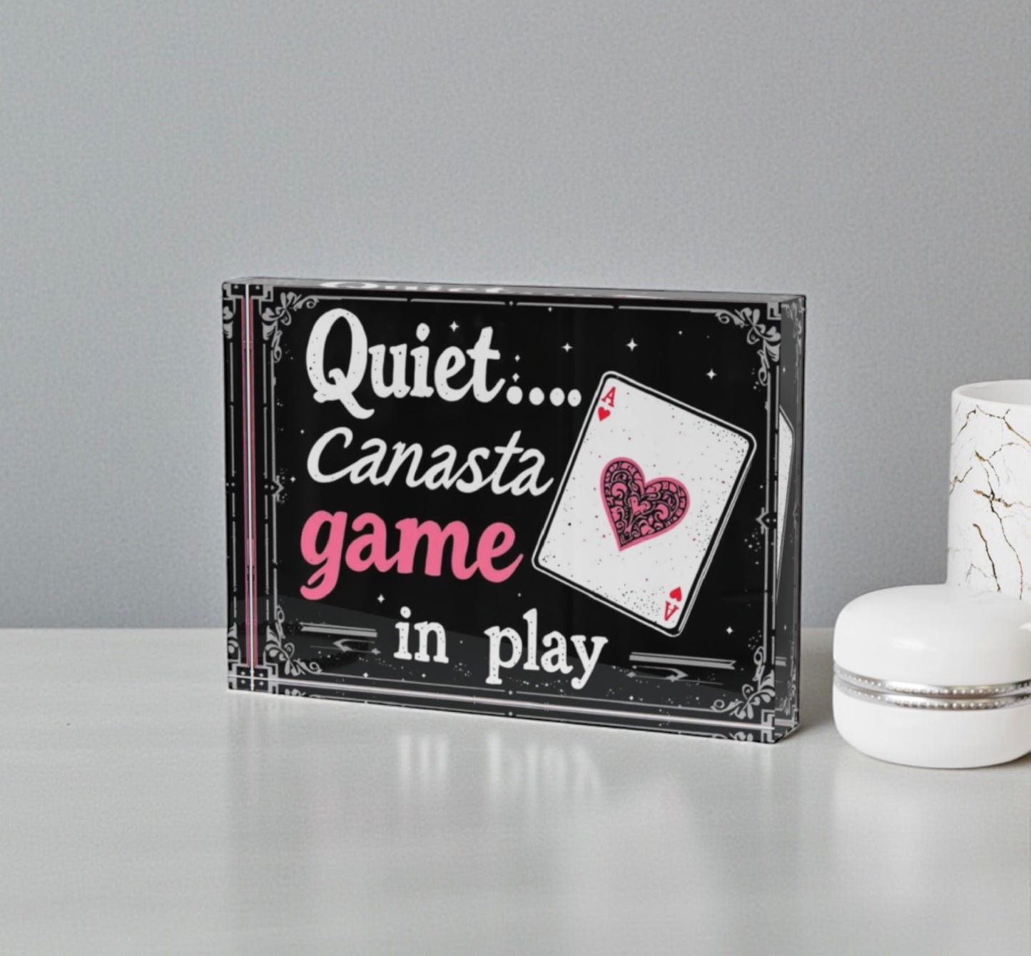Quiet Canasta Game In Play