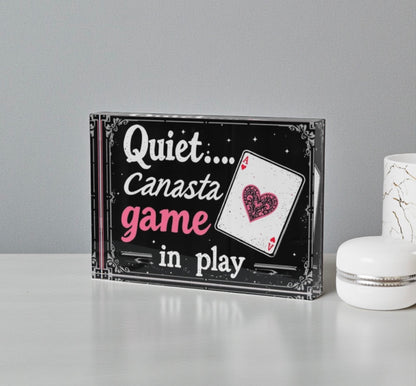 Quiet Canasta Game In Play