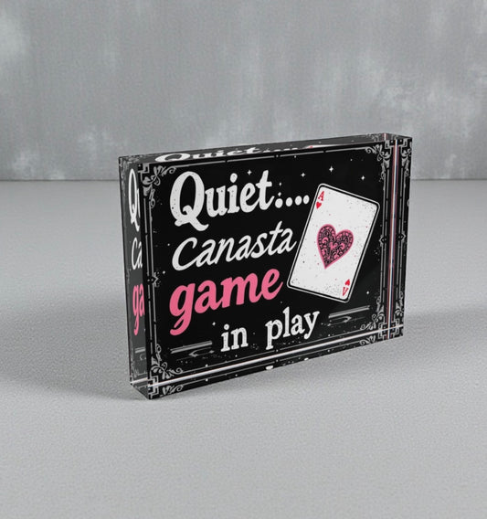 Quiet Canasta Game In Play