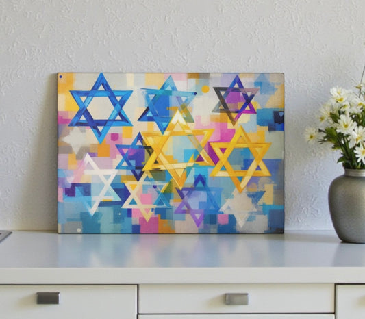 Star Of David Candle Board Cutting Board