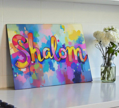 Shalom Candle Board Cutting Board