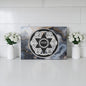 Agate Seder Plater Passover Glass Board