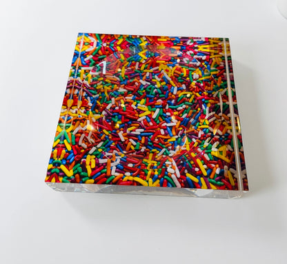 Rainbow Sprinkles Acrylic Candy Dish Catchall