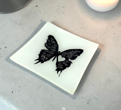 Love Butterfly Trinket Tray Catchall