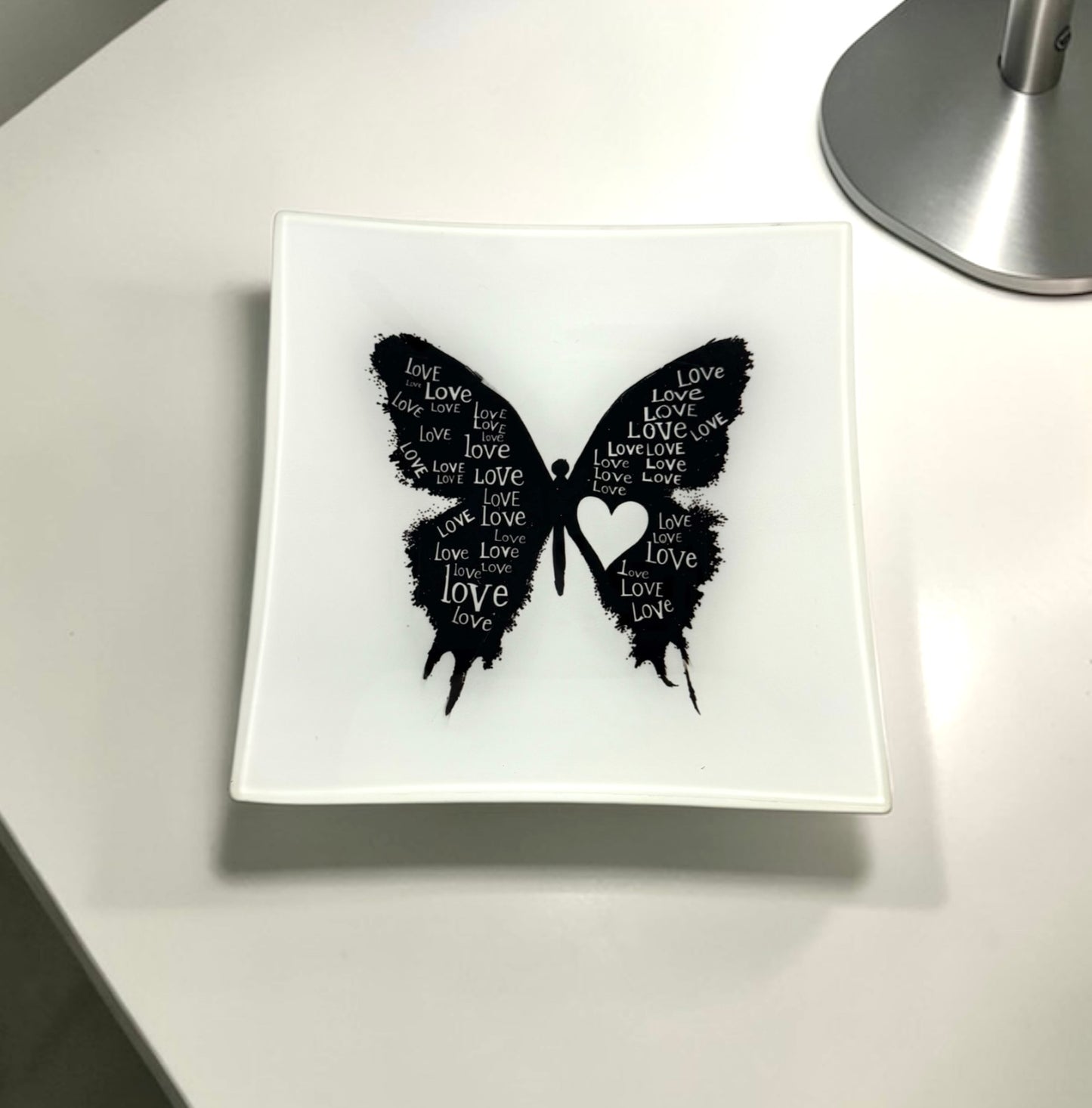 Love Butterfly Trinket Tray Catchall