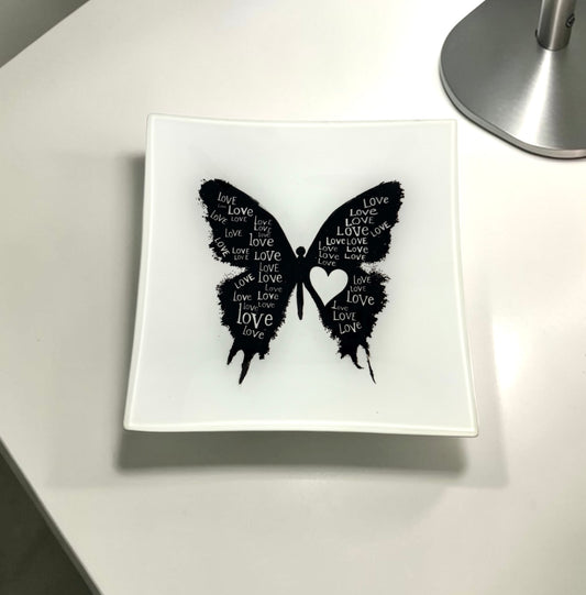 Love Butterfly Trinket Tray Catchall