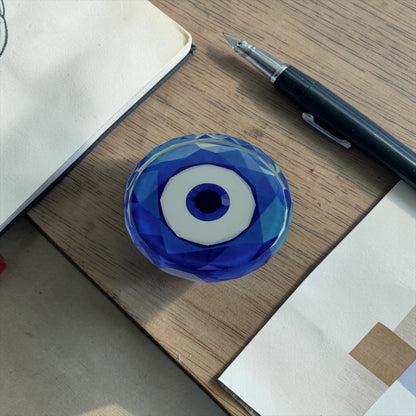 Evil Eye Crystal Table Decor Paperweight Napkin Weight