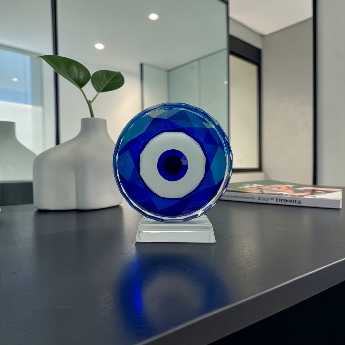 Evil Eye Crystal Table Decor Paperweight Napkin Weight