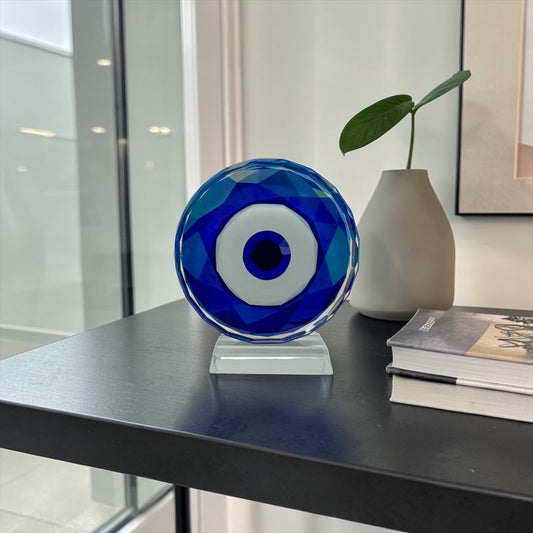 Evil Eye Crystal Table Decor Paperweight Napkin Weight