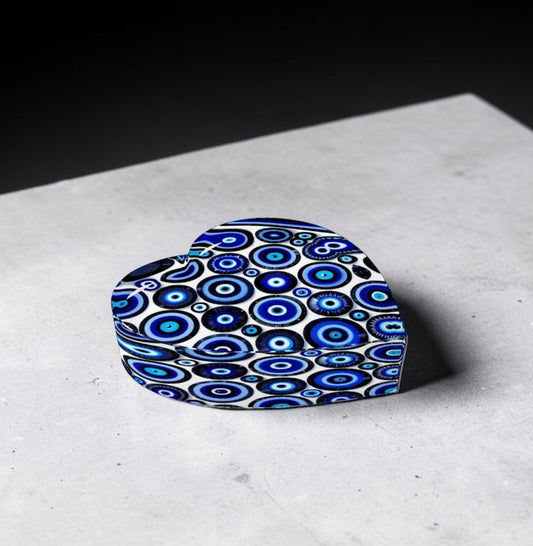 Evil Eye Art Paperweight Table Decor