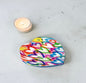 Colorful Hearts Love Crystal Heart Paperweight Table Decor
