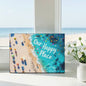 Our Happy Place Beach Scene Cutting Board