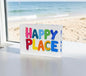 Happy Place Crystal Block Table Decor