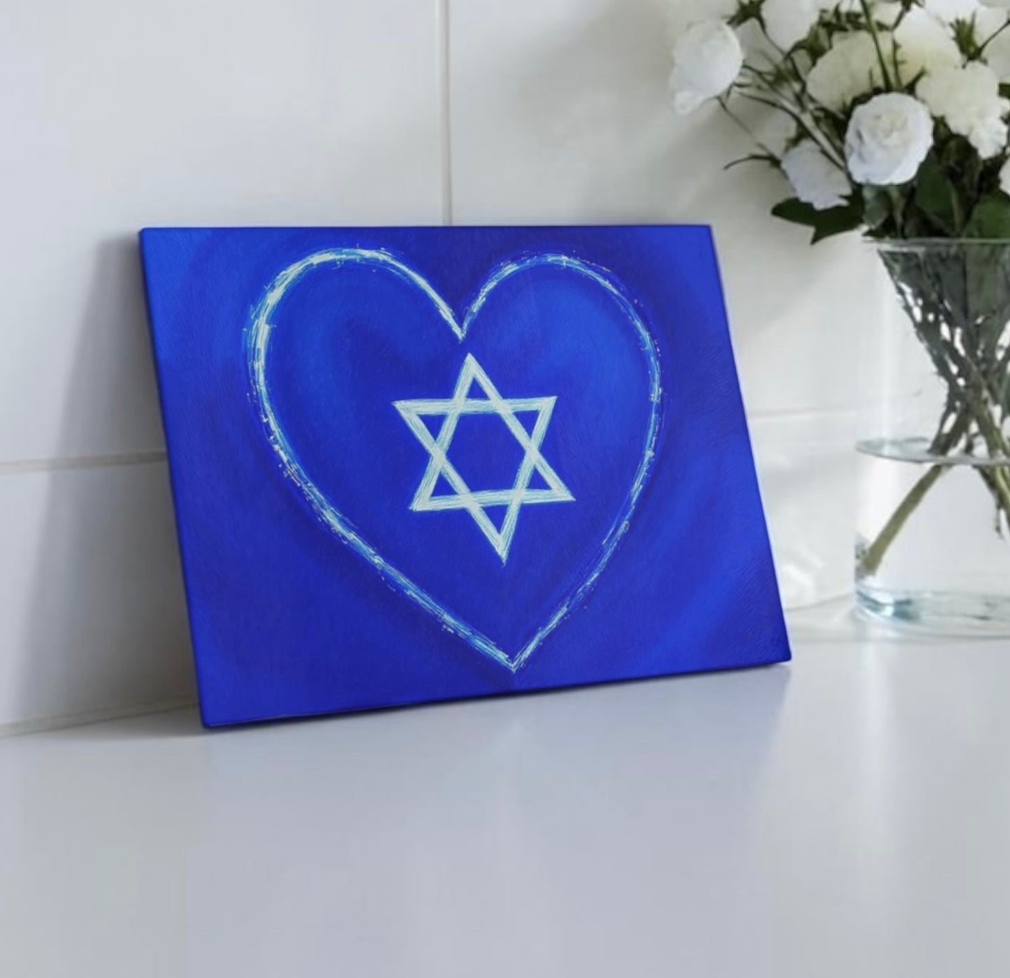 Heart Star Of David Cutting Board