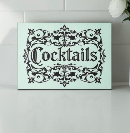 Cocktails Bar Decor Cutting Board