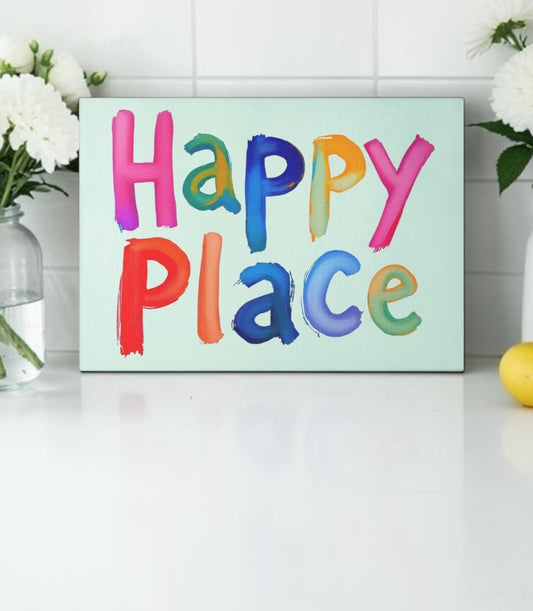 Happy Place Cutting Board Serving Platter