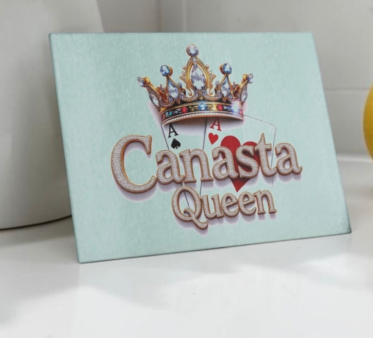 Canasta Queen Cutting Board Serving Platter