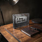 I Love You Dad Crystal Block Table Decor