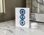 Evil Eye Good Luck Crystal Block Table Decor
