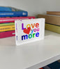 Love You More Crystal Block Table Decor